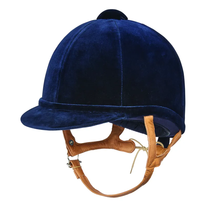 Charles Owen Fian Velvet Riding Hat Navy